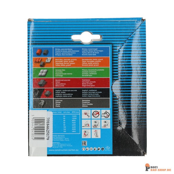 nortonschleifmittel/NORTON_schleifmittel_70184625179 Blades Norton Vulcan-VULCAN TILE-115x22.23-5x1.7_150586